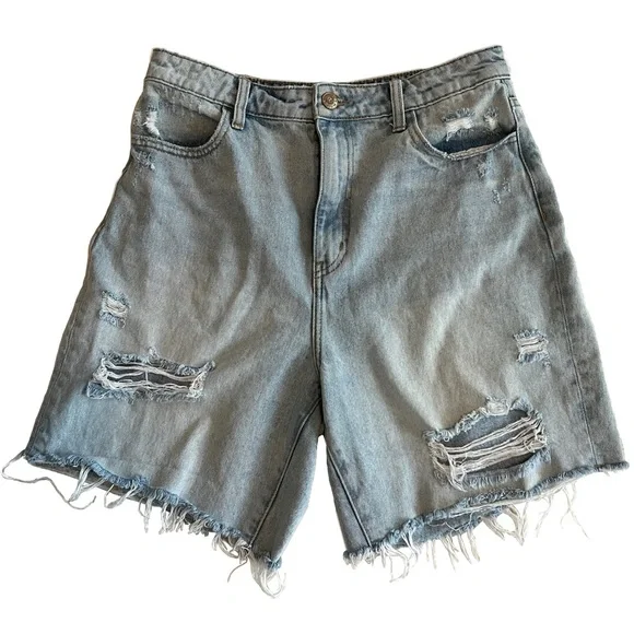 Show Me Your MuMu Ripped Denim Shorts - Picture 3 of 4
